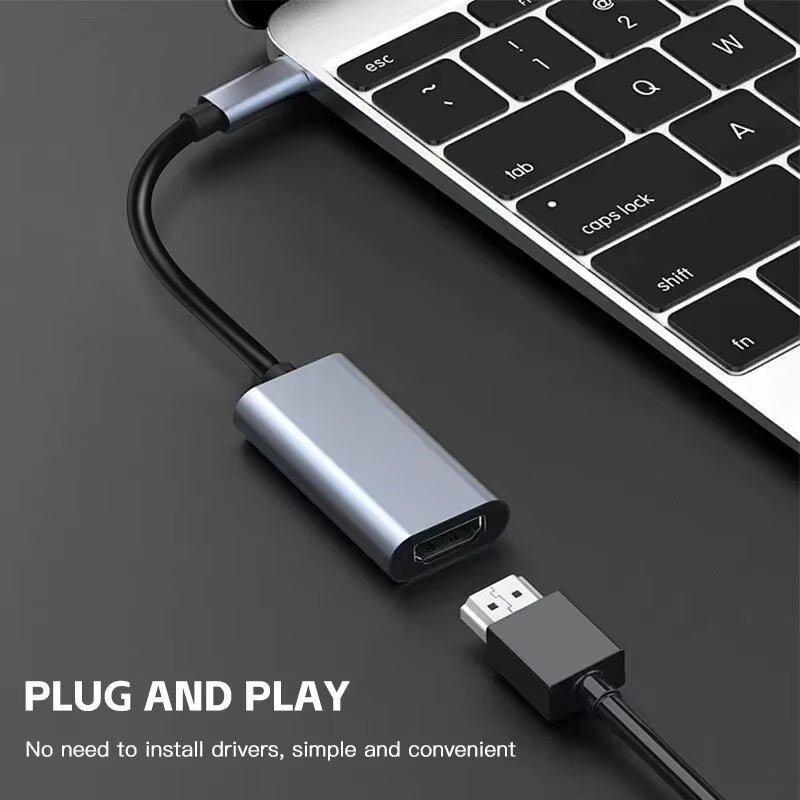 TYPE C to HDTV 4K Adapter USB C USB3.1 Male to HDTV Female Converter Cable for Laptop Tablet TV Macbook