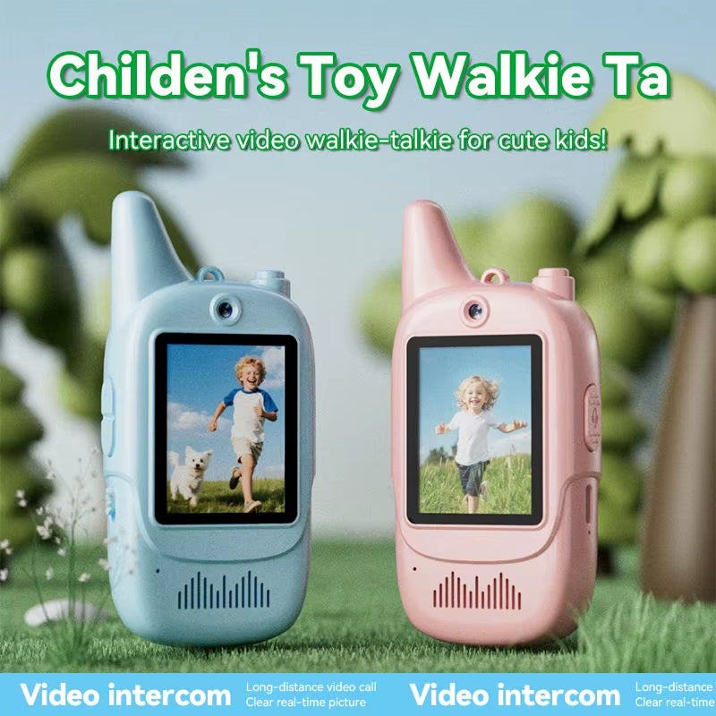 Exciting 2-Pack Walkie Talkie Set for Kids - Newest Model with 2-Inch IPS Screen, Perfect Birthday and Christmas Gifts!