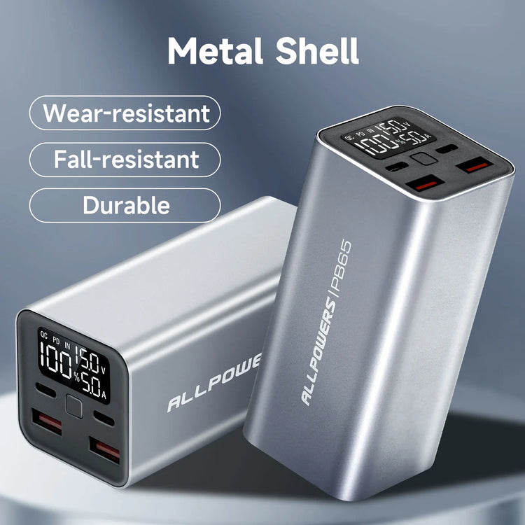 16000Mah / 24000Mah Power Bank Type C PD 65W / 100W Fast Charging Powerbank External Battery Charger for Laptop Iphone