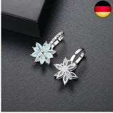 Josfeva Creolen Ohrringe Für Damen, Klein Hoop Ring Huggie Kreolen, Blumen