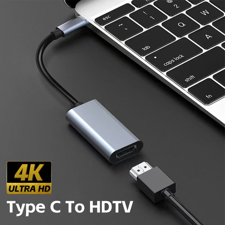 TYPE C to HDTV 4K Adapter USB C USB3.1 Male to HDTV Female Converter Cable for Laptop Tablet TV Macbook