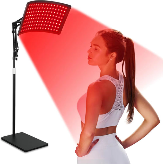 Face Red Light Therapy Panel for Full Body Skin Beauty Flexible Red Light Therapy Panel with Stand Home Salon Device