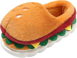 Winter Warm Hamburger Slippers for Home, Ideal for New Year Celebrations, EU Size 38-39