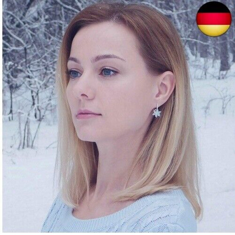 Josfeva Creolen Ohrringe Für Damen, Klein Hoop Ring Huggie Kreolen, Blumen