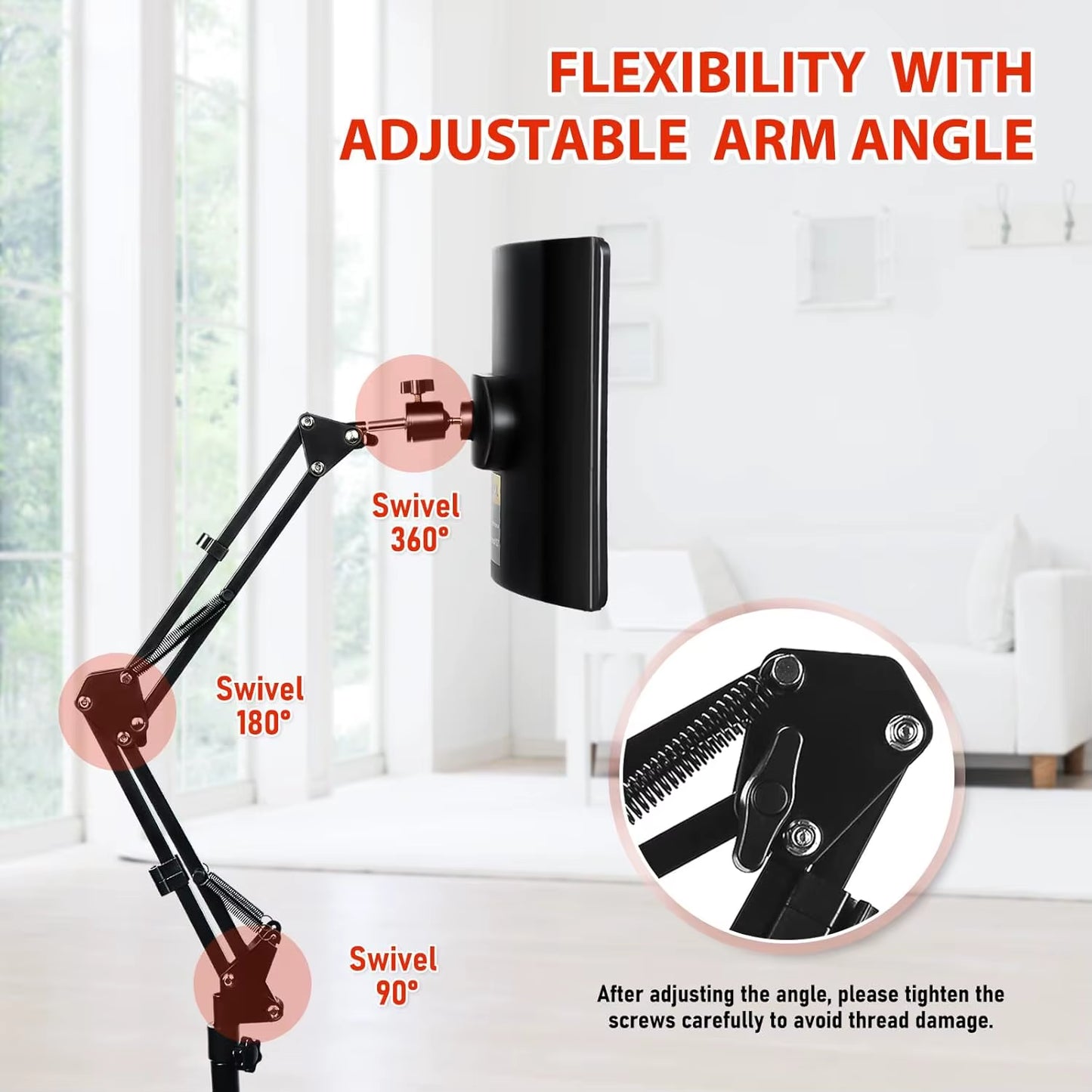 Face Red Light Therapy Panel for Full Body Skin Beauty Flexible Red Light Therapy Panel with Stand Home Salon Device