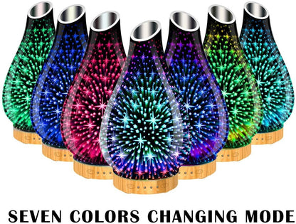 Ultraschall Luftbefeuchter Aroma Diffuser Diffusor Humidifier LED Licht 7 Farben