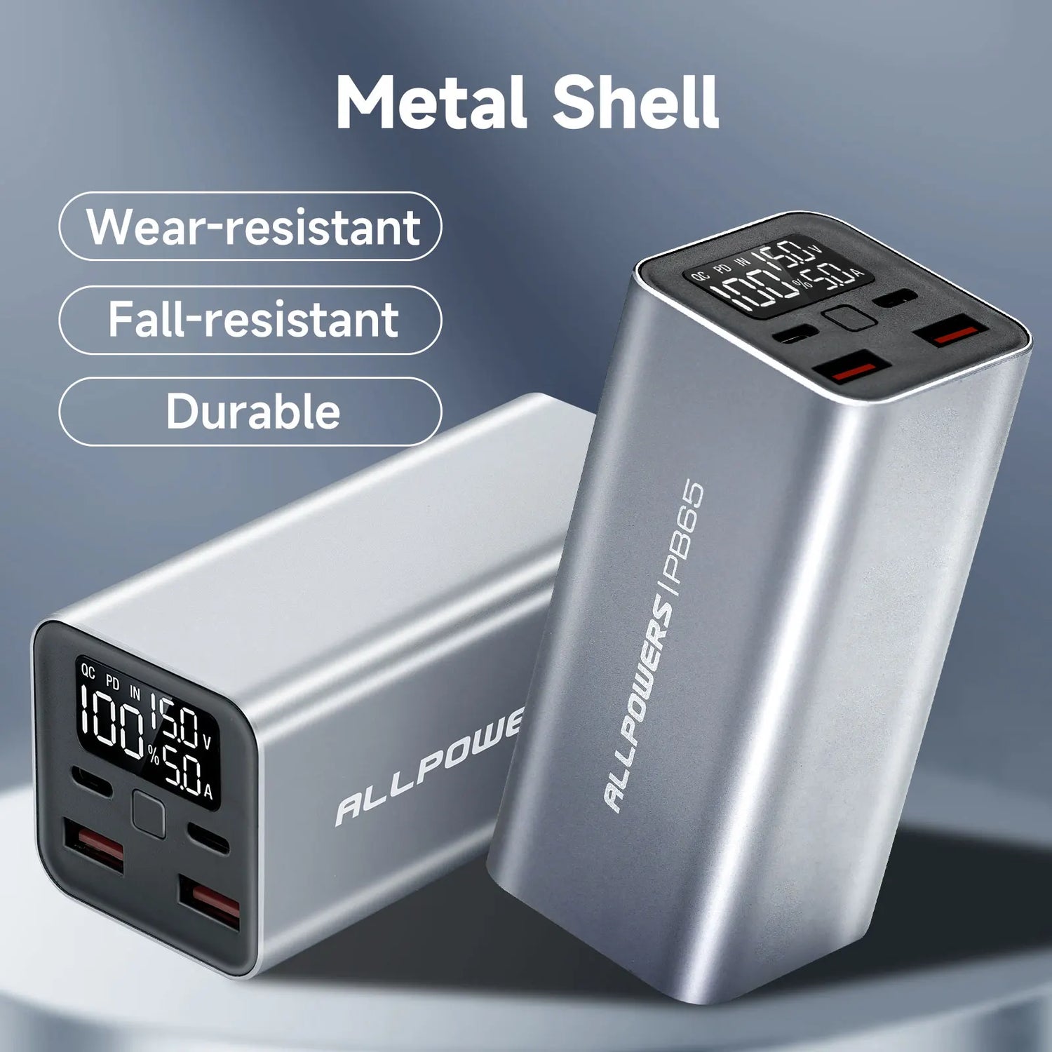 16000Mah / 24000Mah Power Bank Type C PD 65W / 100W Fast Charging Powerbank External Battery Charger for Laptop Iphone
