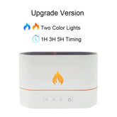 2022 New Flame Air Humidifier USB Aroma Diffuser Room Fragrance Mist Maker Essential Oil Difusors for Home Living Room Office