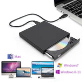 External CD-RW Drive / Writer Player External CD DVD Drive DVD-RW Burner Read USB 2.0 Slim Protable for Laptop Notebook PC