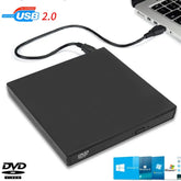 External CD-RW Drive / Writer Player External CD DVD Drive DVD-RW Burner Read USB 2.0 Slim Protable for Laptop Notebook PC