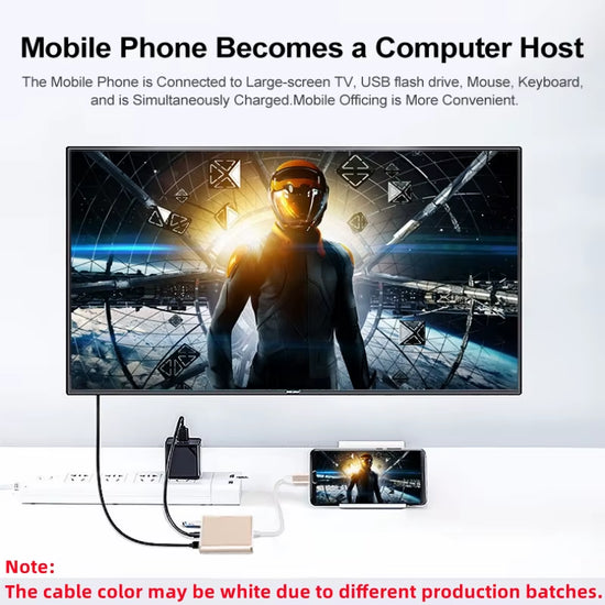 USB C 3.0 3 in 1 HUB Type-C to Hdmi-Compatible USB 3.0 Docking Station Charging 4K Adapter Splitter for Macbook Air Pro Samsung